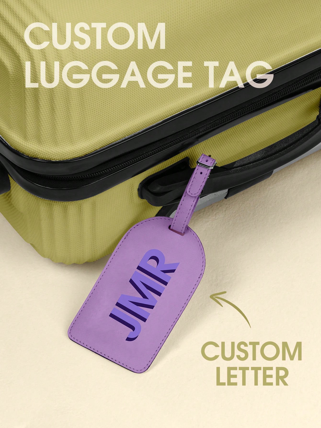 Travel Accessories B&M - Etiqueta de Bagagem Personalizada com Iniciais,