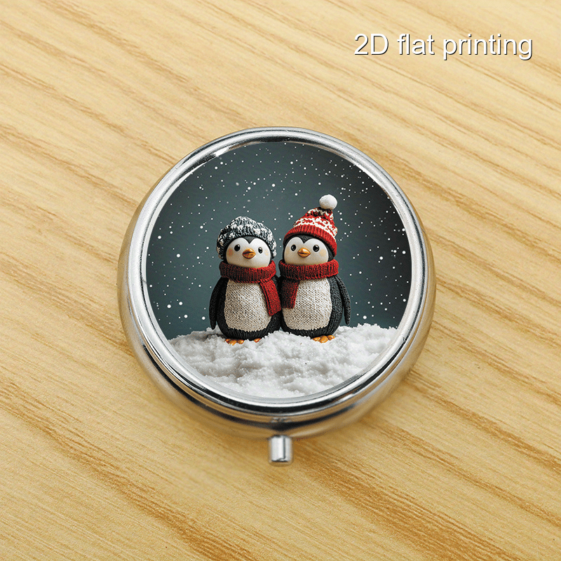 Travel Accessories As Gifts - Caixa Redonda com 7 Padrões Winter