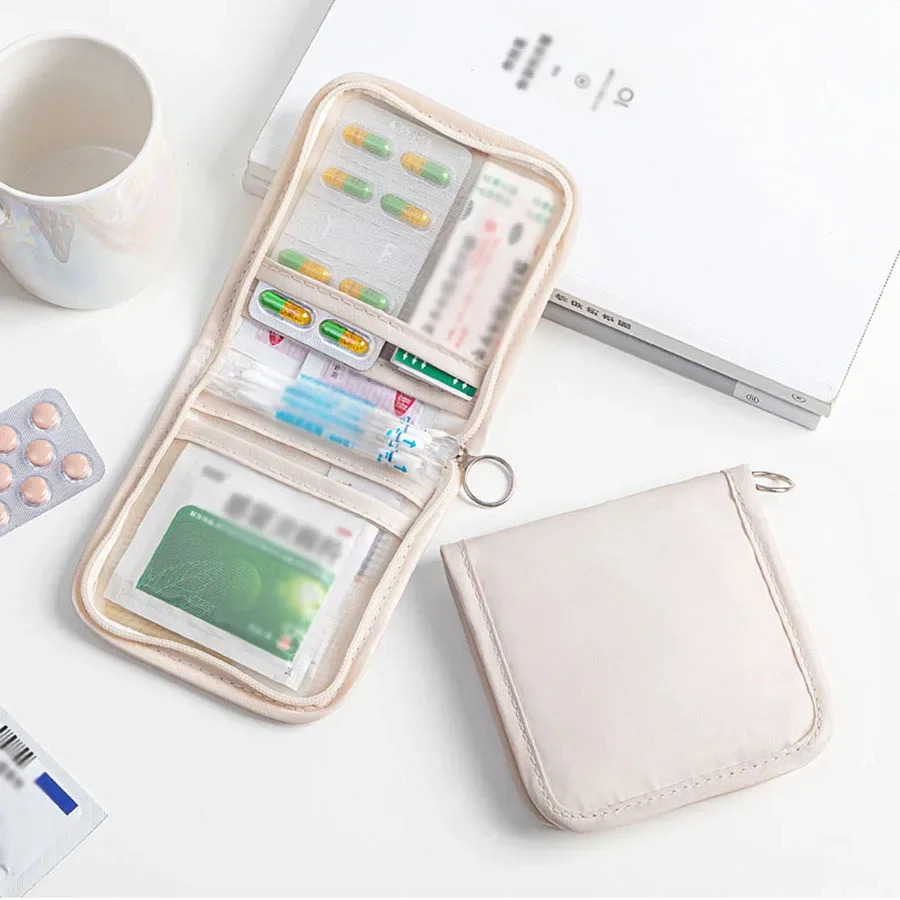 Travel Ziplock Bags - Mini bolsa médica portátil dobrável grande