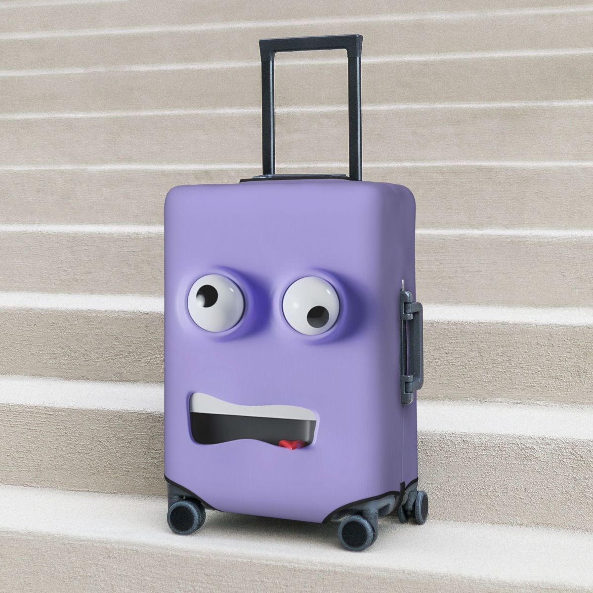 Travel Accessories To 3D Print - Capa de mala impressa com expressão