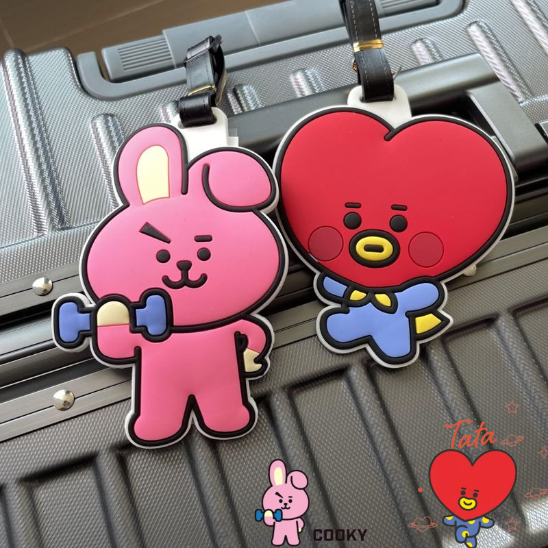 Travel Accessories To Gift - Chaveiro fofo de desenho animado BT21,