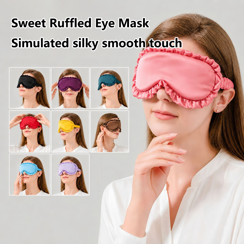 Eye Mask Sleep Travel - Máscara de Olhos de Seda Sintética