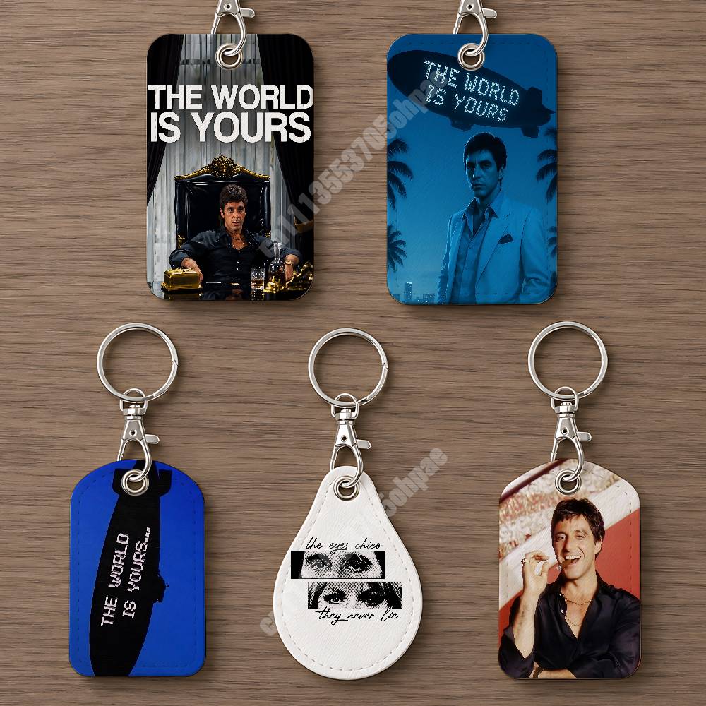 Luggage Tag Leather - O Mundo é Seu - Porta-Chaves