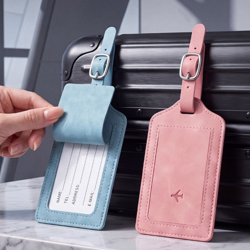 Luggage Tag Leather - Etiqueta de Bagagem em Couro PU