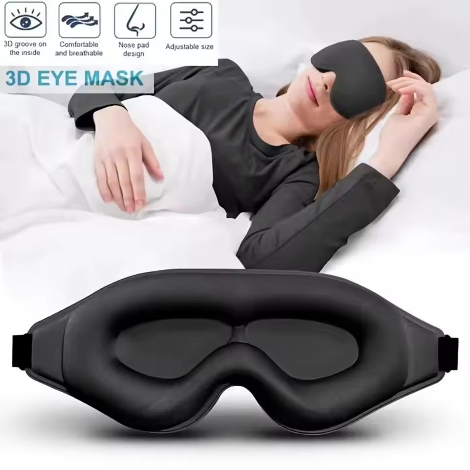 Eye Mask Sleep Travel - Máscara para Olhos 3D, Máscara de
