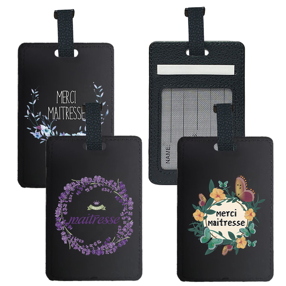 Luggage Tag Leather - Etiqueta de bagagem de viagem portátil