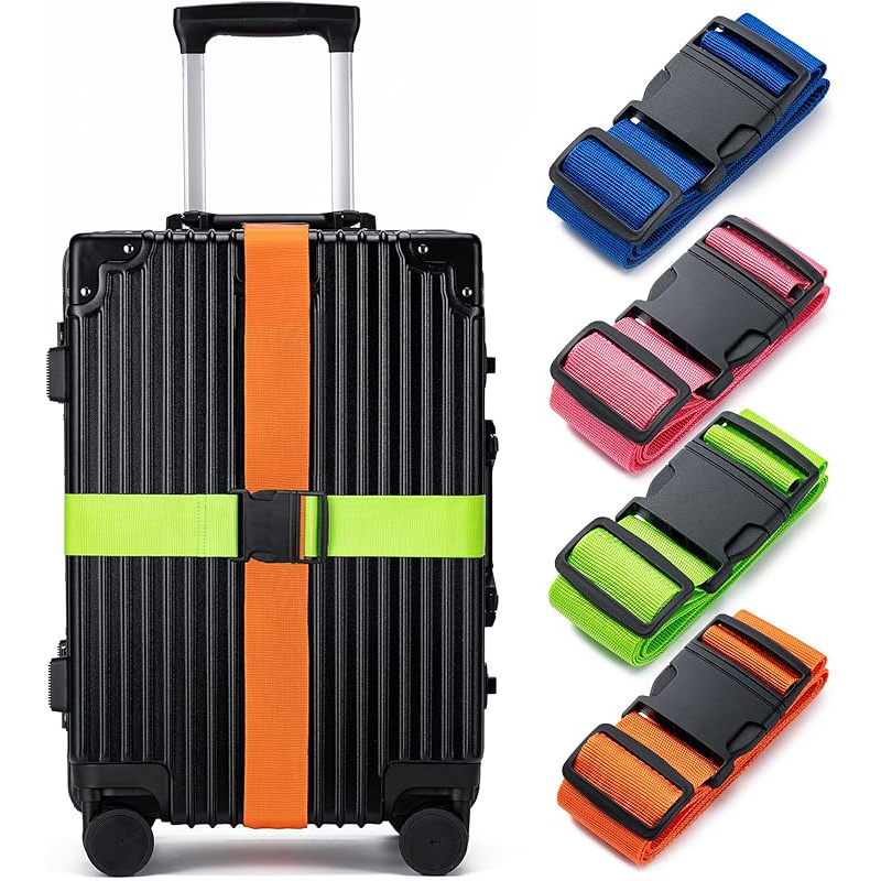 Travel Accessories Kit Bag - Conjunto de 4 Cintas para Bagagem,