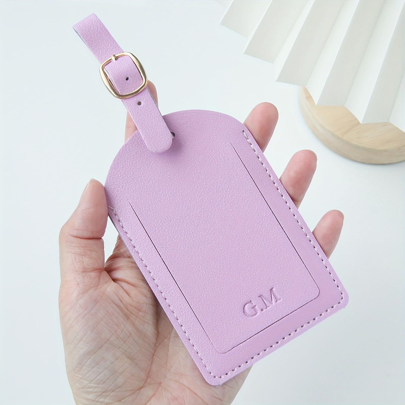 Etiqueta de bagagem com inicia - Travel Accessories B&M avaliação e preço