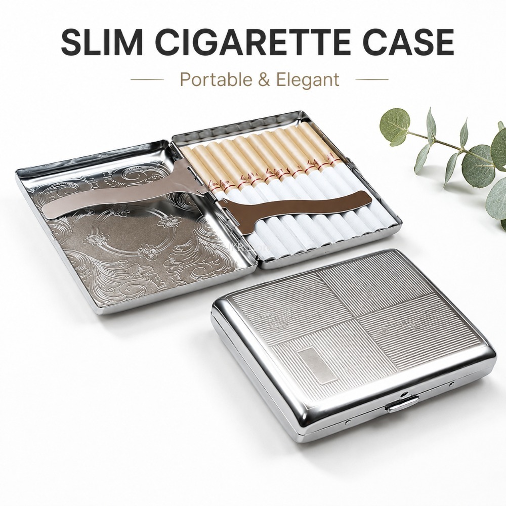 Estojo de Cigarros em Aço Inox - Travel Accessories Men avaliação e preço