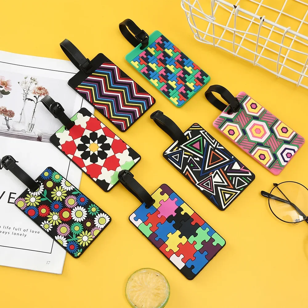 Etiquetas geométricas da bagag - Travel Accessories B&M avaliação e preço