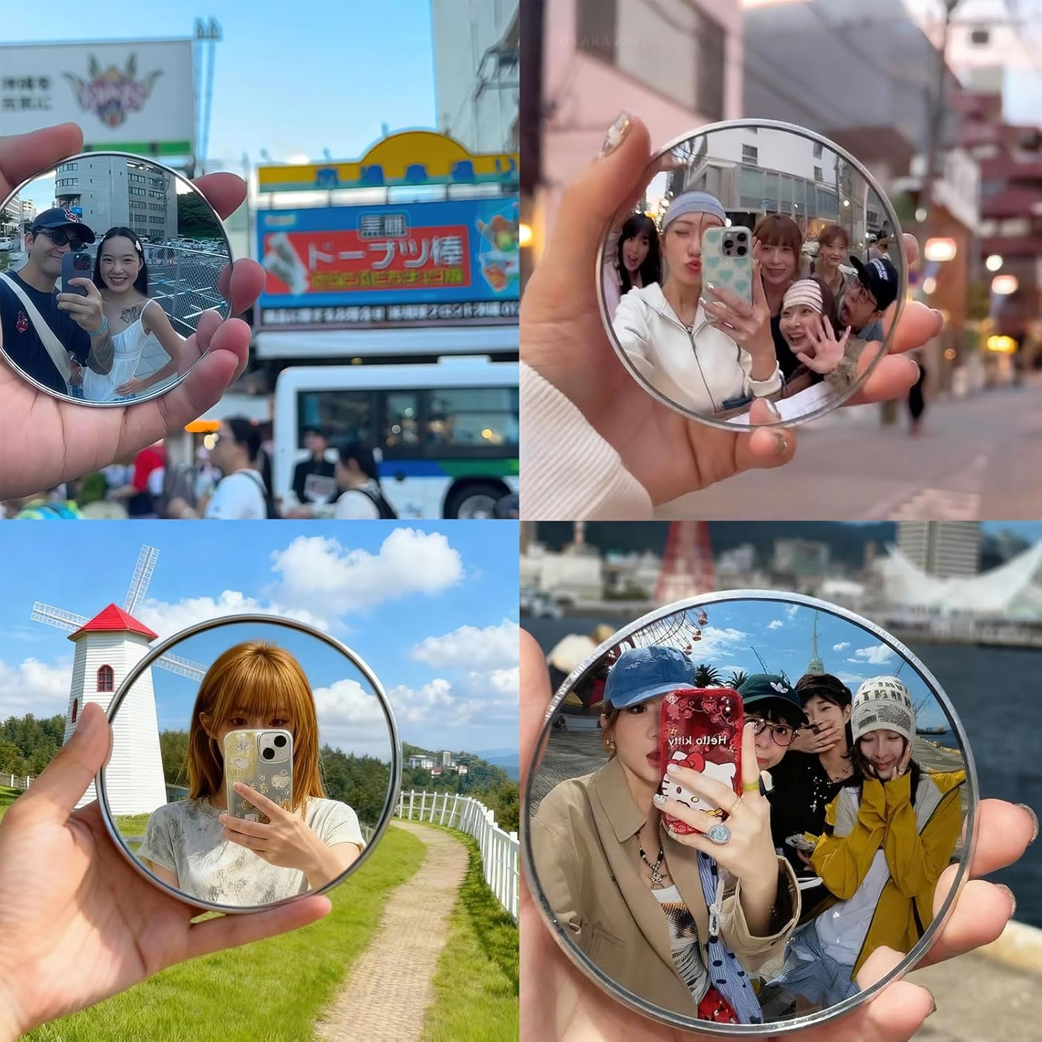 Espelho Convexo Redondo Mini P - Travel Vlog Accessories avaliação e preço