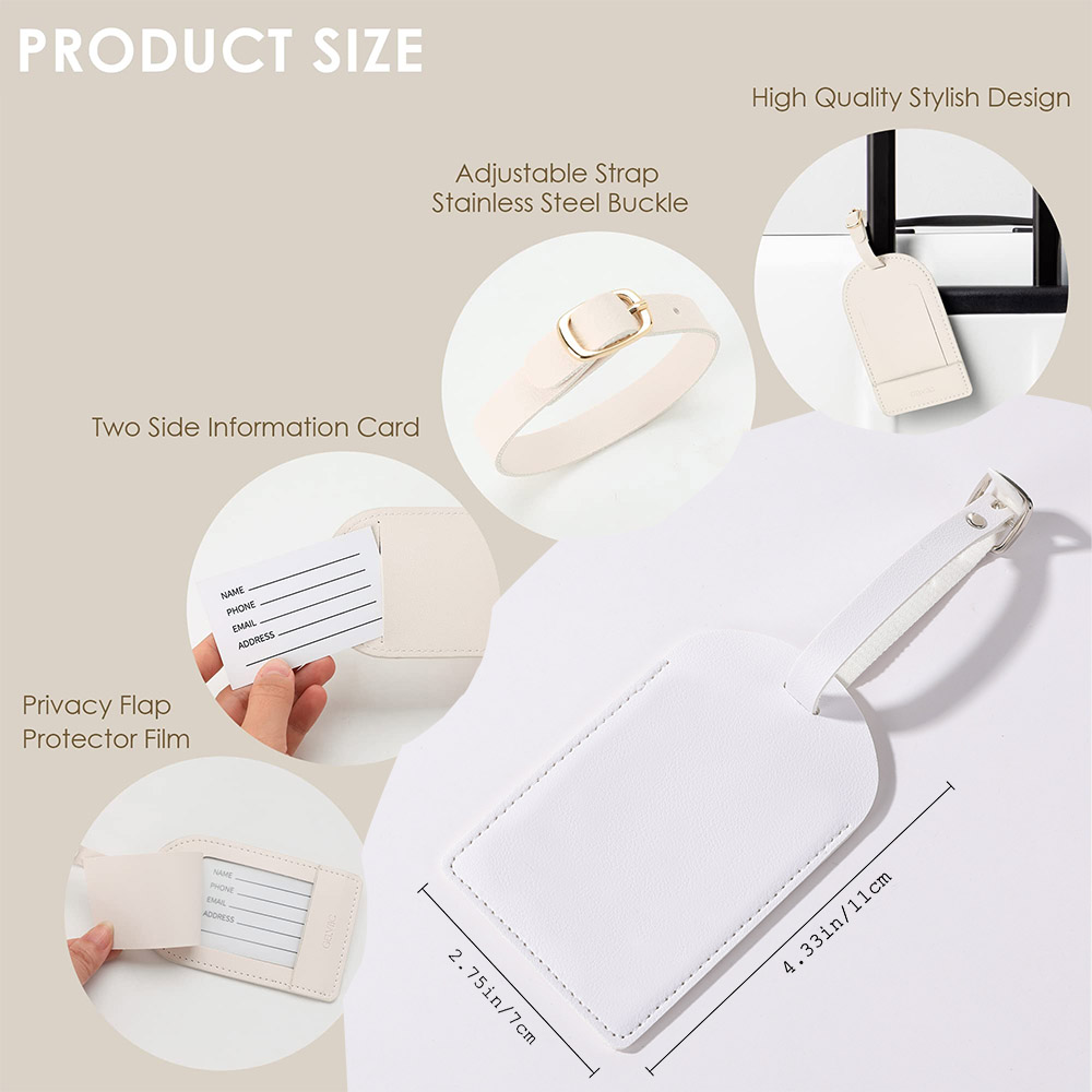 Etiqueta de nome personalizada - Luggage Tag Leather avaliação e preço