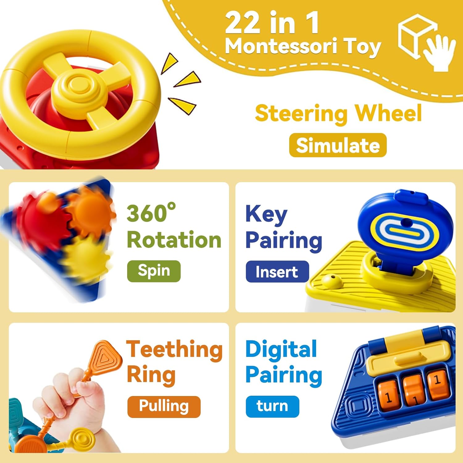 Cubo de Atividades Montessori  - Travel Accessories With Baby avaliação e preço