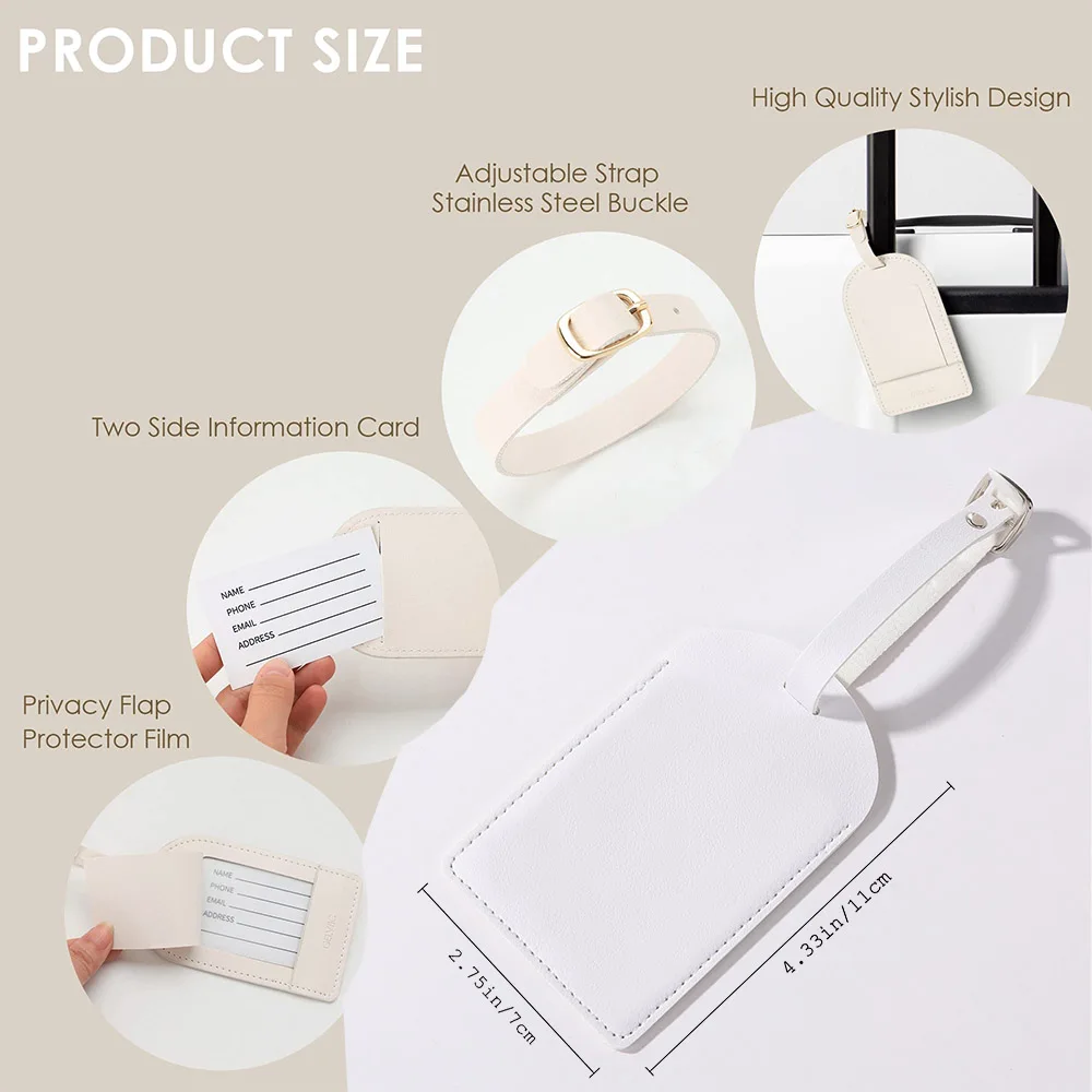 Etiqueta de bagagem de couro p - Luggage Tag Leather avaliação e preço