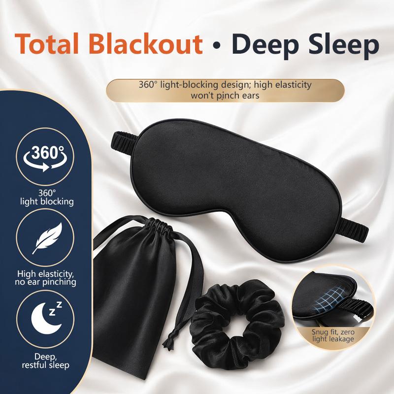 Máscara de Olhos de Seda (3 Pe - Eye Mask Sleep Travel avaliação e preço