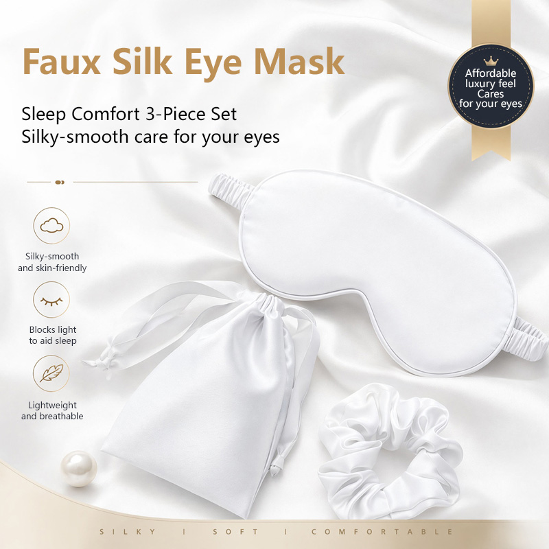 Máscara de Olhos de Seda (3 Pe - Eye Mask Sleep Travel avaliação e preço