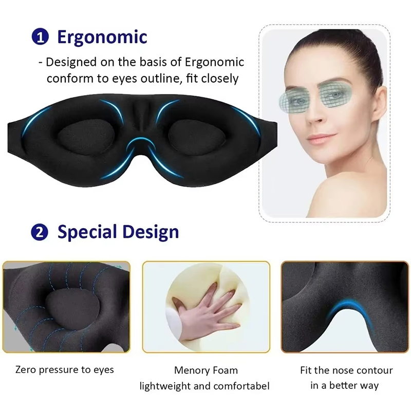 Máscara de Dormir Portátil par - Eye Mask Sleep Travel avaliação e preço