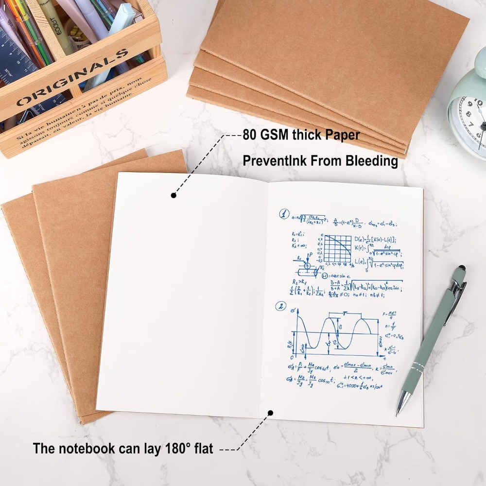 Pacote com 24 Cadernos Kraft A - Travel Notebook Journal avaliação e preço
