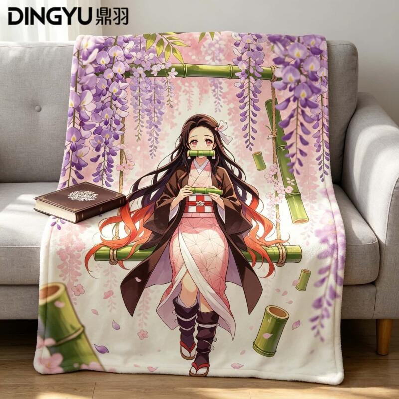 Cobertor de Flanela Anime Demo - Travel Accessories As Gifts avaliação e preço