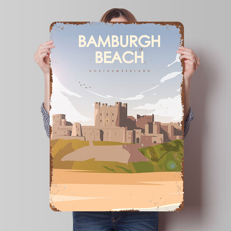 Pôster de Viagem Bamburgh Beac - Travel Accessories For Europe avaliação e preço