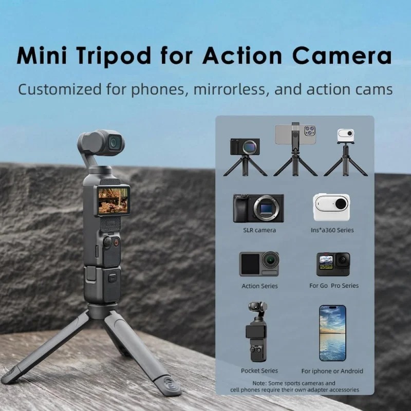 Tripé Mini Dobrável para DJI O - Travel Vlog Accessories avaliação e preço
