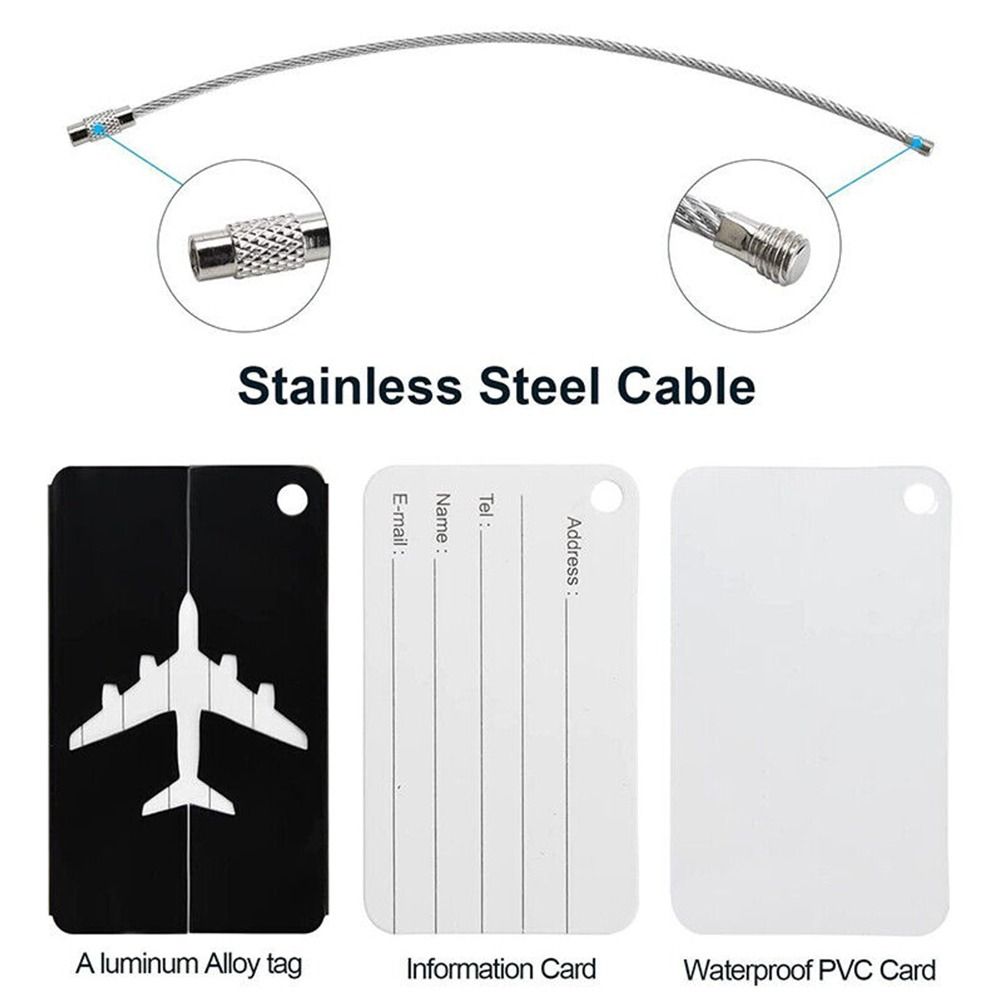 Alumínio Bagagem Tags com Cord - Travel Accessories B&M avaliação e preço