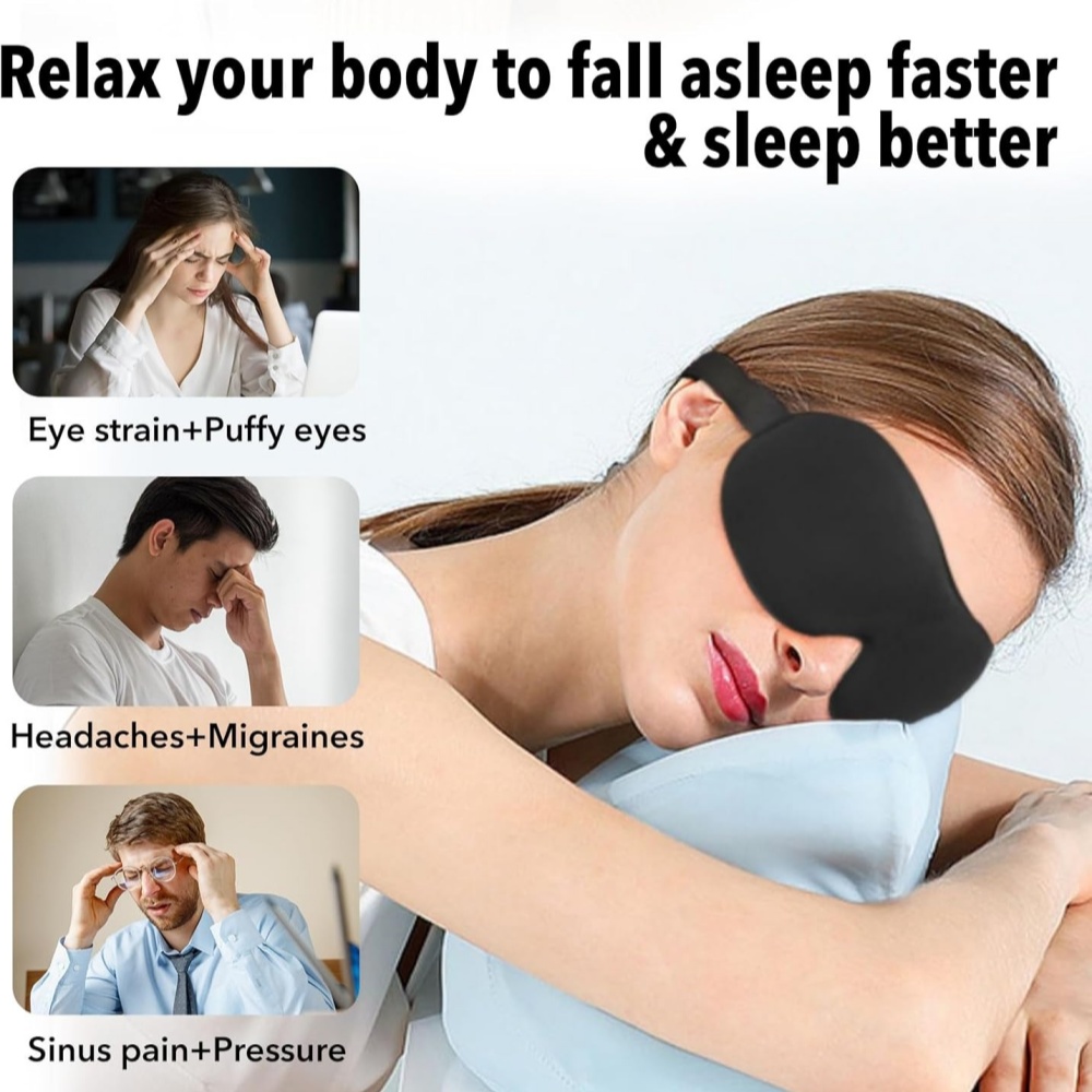 Máscara de Dormir 3D, Protetor - Eye Mask Sleep Travel avaliação e preço